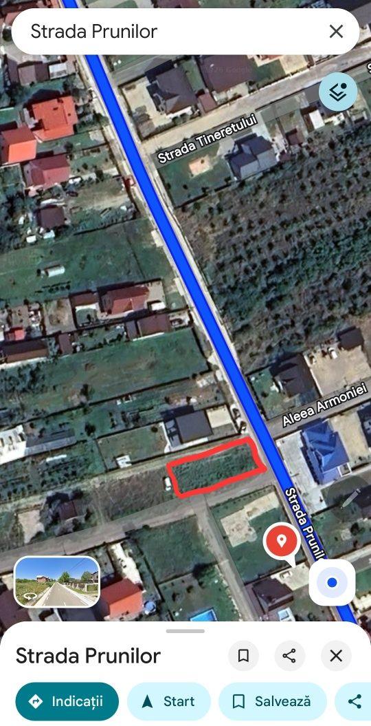 Teren intravilan Smeura Str Prunilor