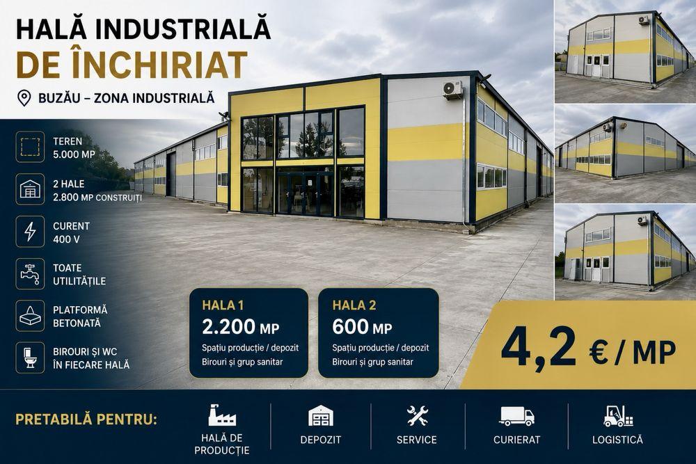Hala de inchiriat - oportunitate pentru productie, depozit, logistica