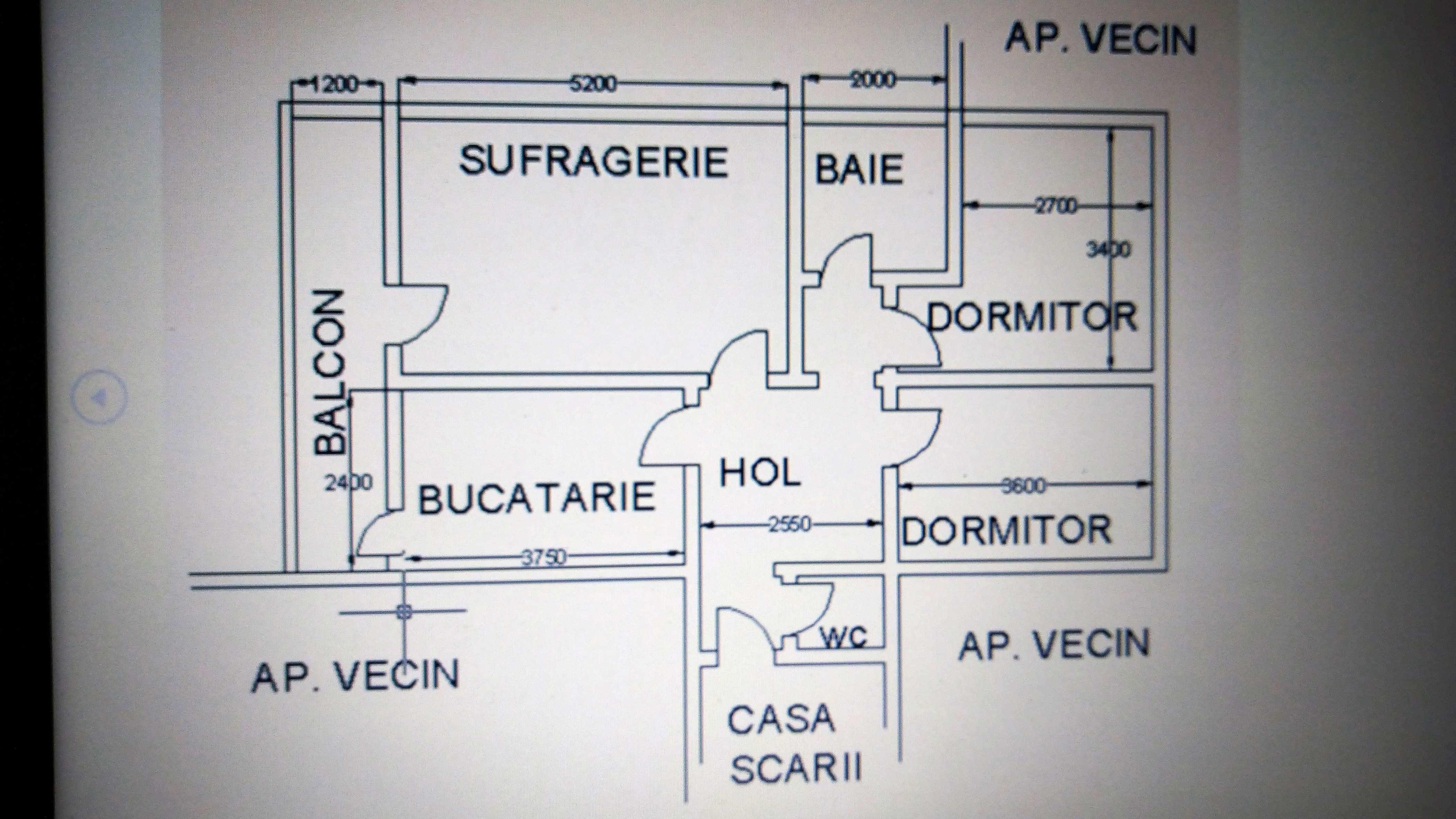 Apartament in Bacau - 3 camere, decomandat - Zona Miron Costin - imagine 1