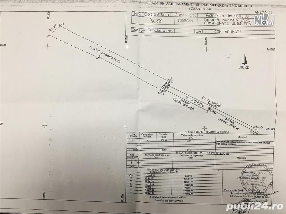 Urgent vanzare teren Afumati - Petrecheoaia 70.000 mp - imagine 1