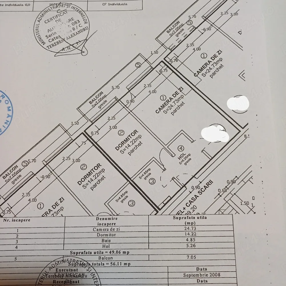 Apartament 2 camere Baciu jud. Cluj