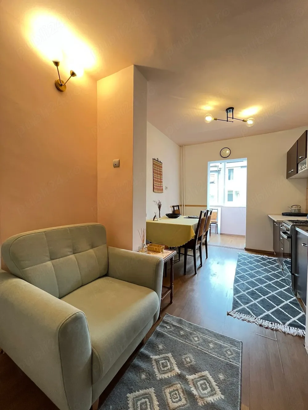 Chirie ap. 2 camere, Iosia-Cazaban, PB decomandat, etaj 3 din 4, 53mp utili