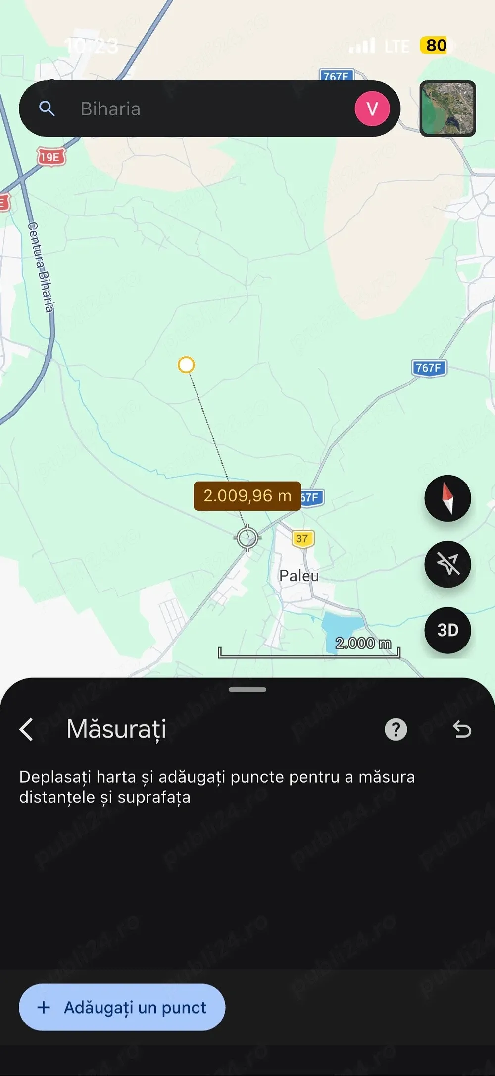 Vand Teren Centura Biharia Paleu 7 euro mp2