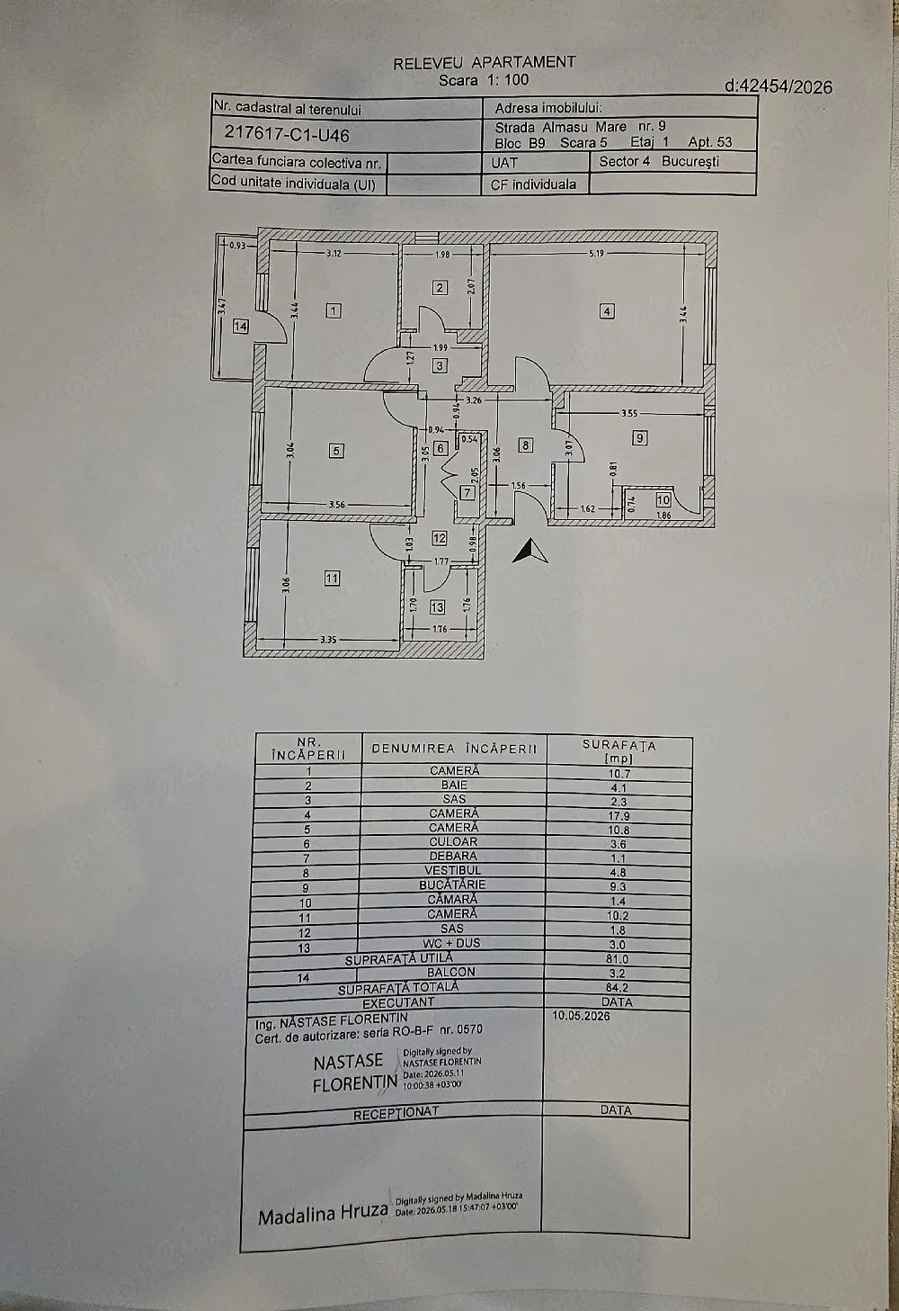 Vand Apartament 4 camere - imagine 1