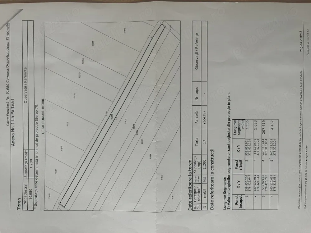 Vând teren 1200 m2 Sagricom - imagine 1
