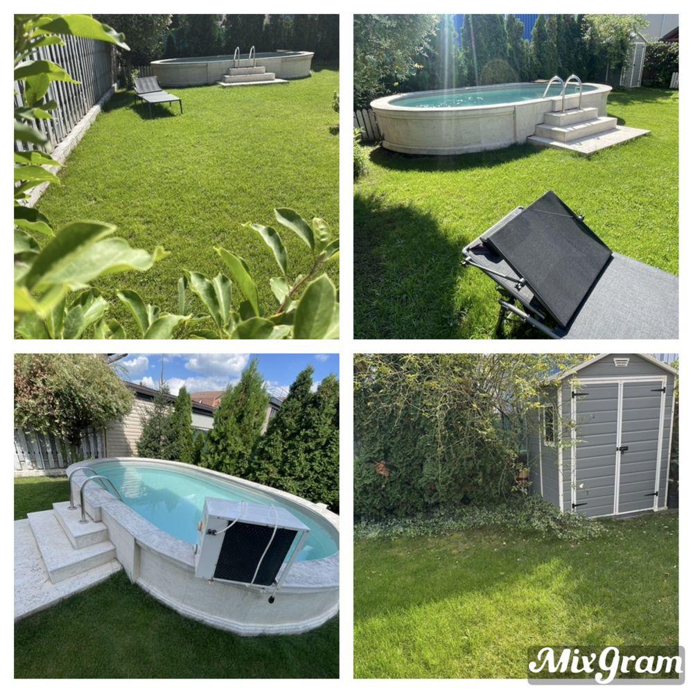 Apartament  cu 3 camere gradina privata 165mp cu piscina incalzita, terasa exterioara  si  2 parcari  private cu cf disponibil imediat