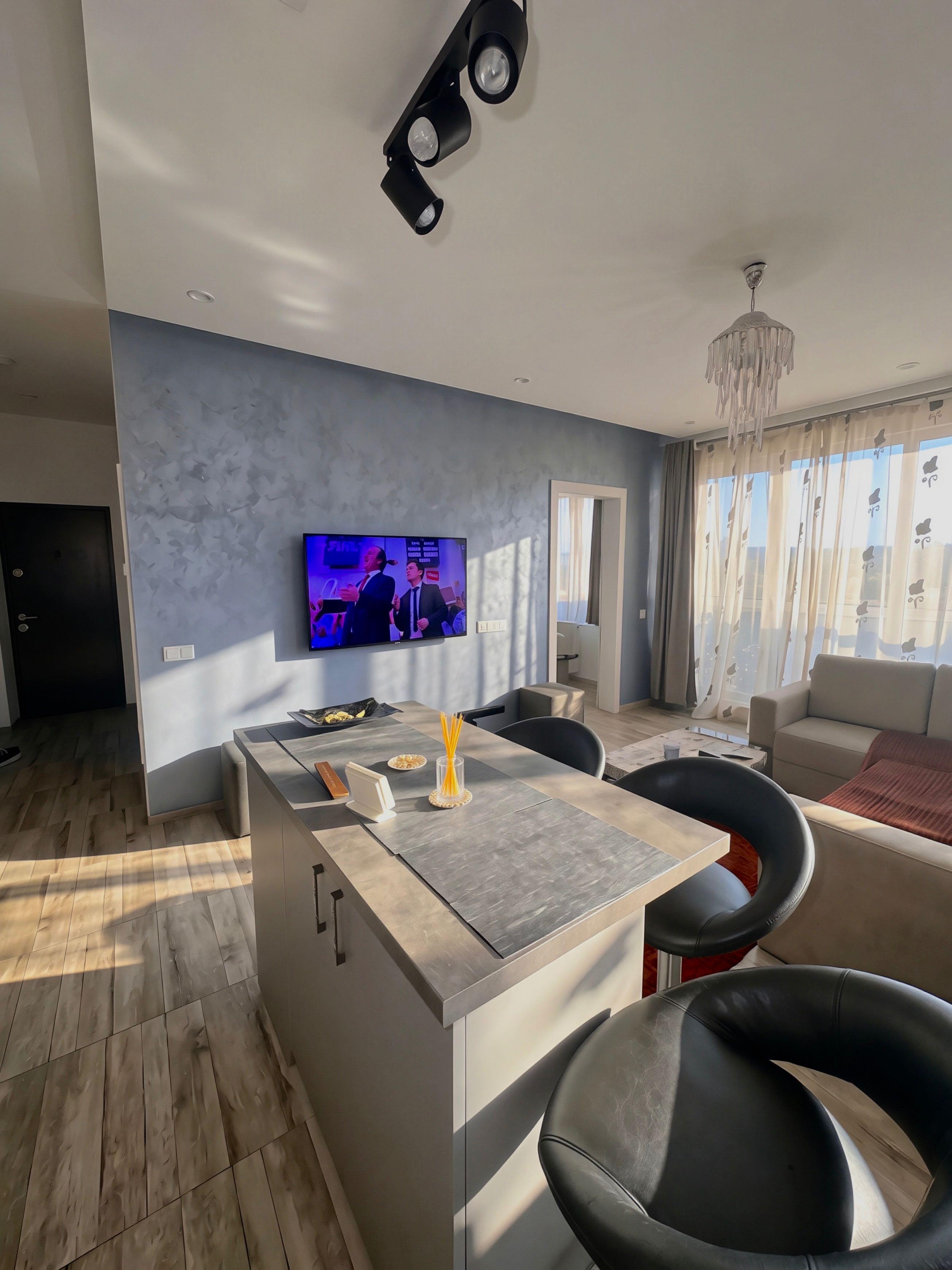 Apartament zona Rivus, 44 mp, terasă 7 mp, view panoramic, bloc nou, parcare inclusa