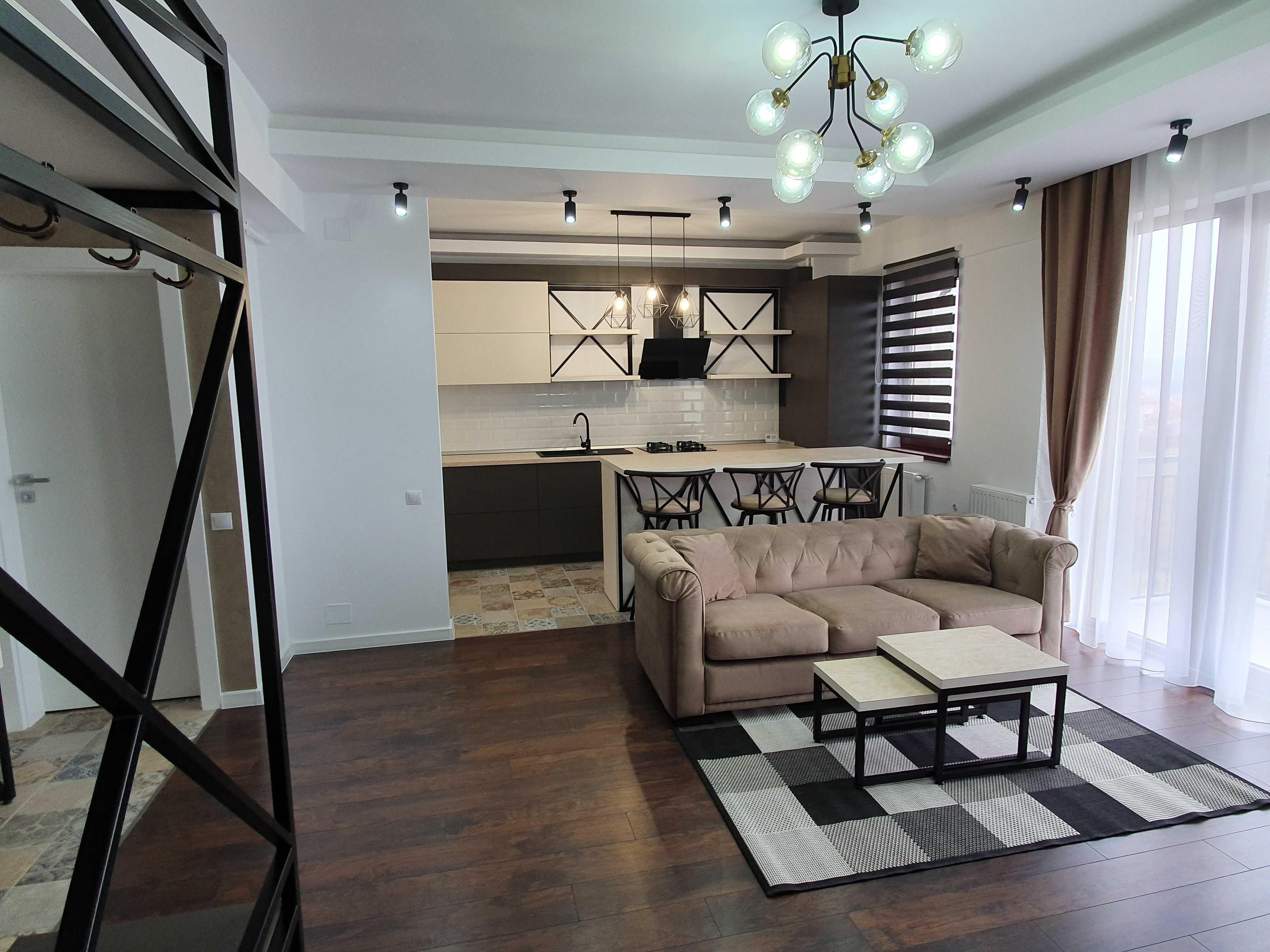 PF inchiriez ap de lux, 2 cam. cu garaj, complex Luminia Residence, cartier Europa