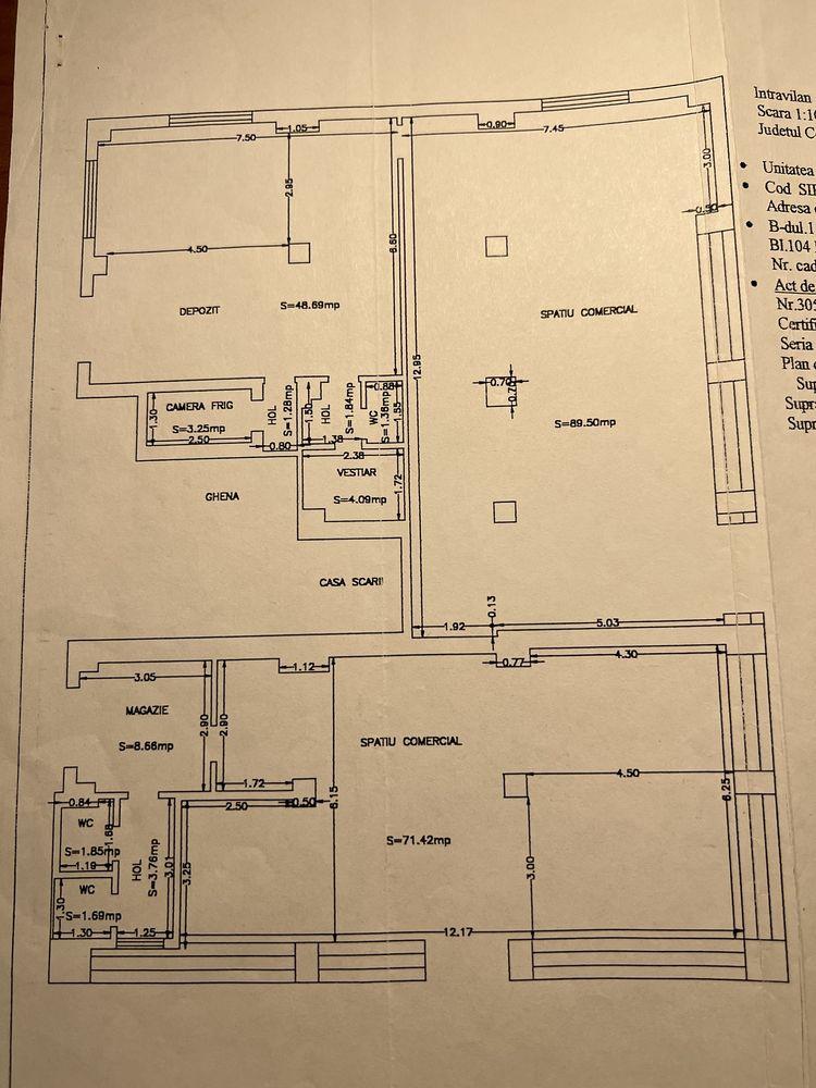Inchiriez spatiu comercial 260 mp zona Far