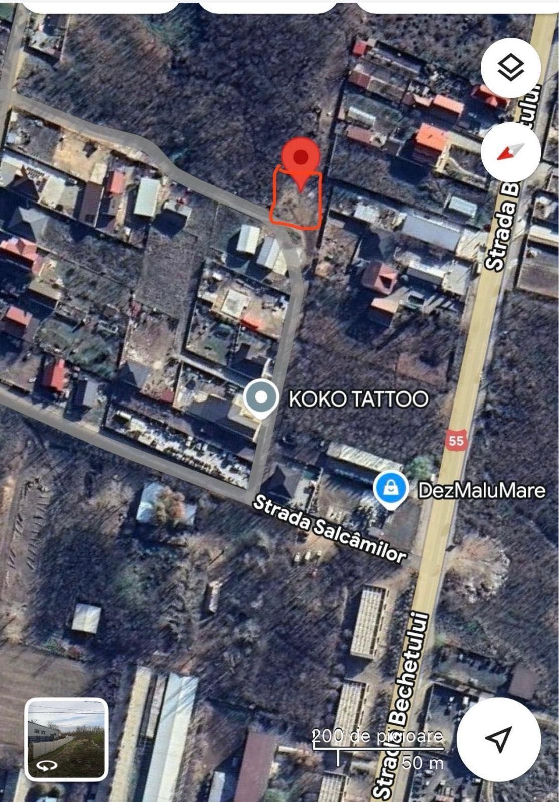 Vand teren intravilan la intrare in Malu Mare 300mp