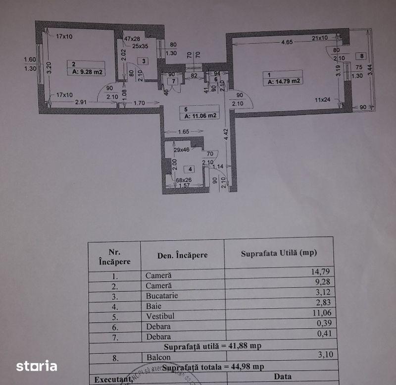 Apartament 2 camere, decomandat - vanzare