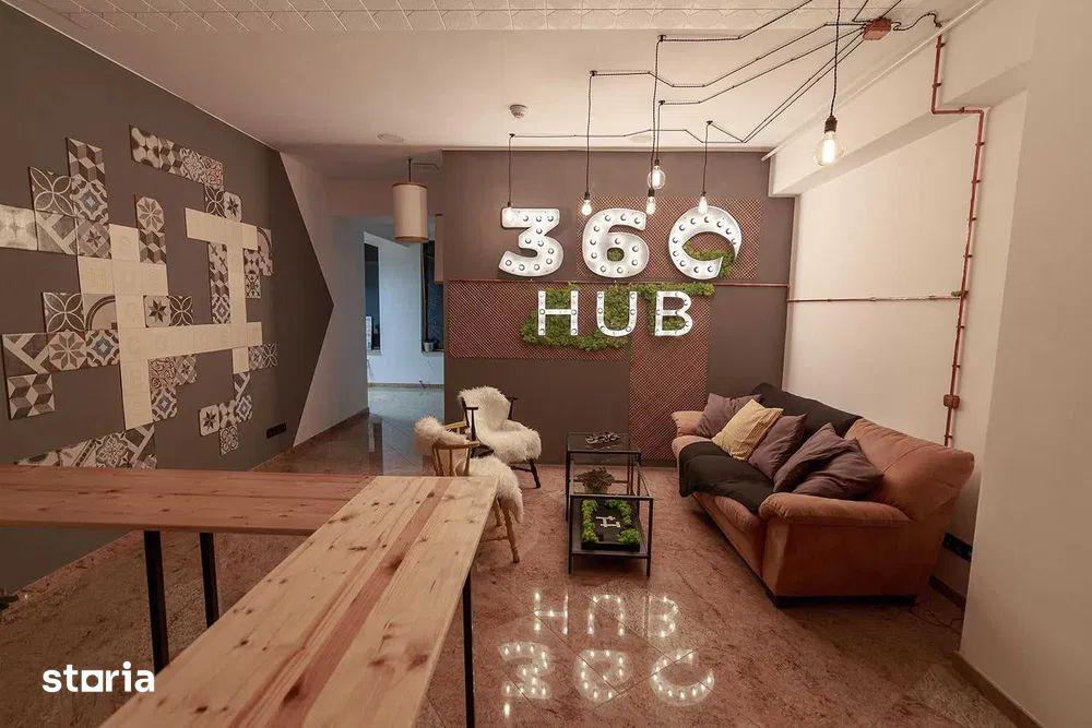 Birou de inchiriat - Coworking space 360HUB - 900RON+TVA - imagine 1