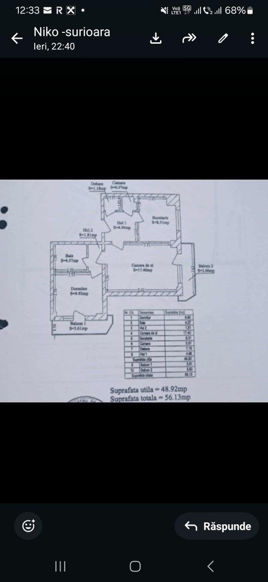 Apartament 2 camere, 2 balcoane , an 1982-1984 - imagine 1