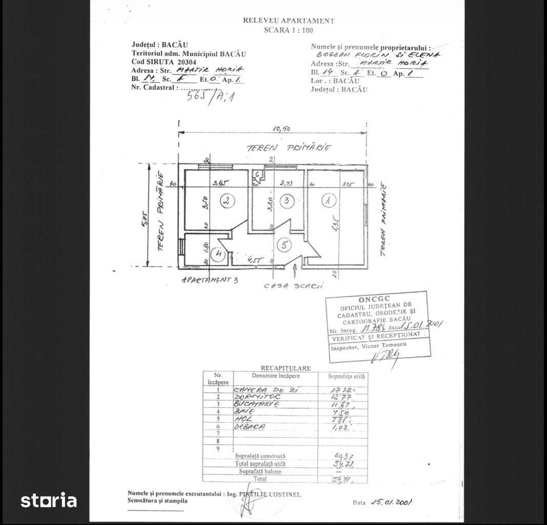 Apartament 2 camere, parter, Strada Mioriței , Ideal investiție,