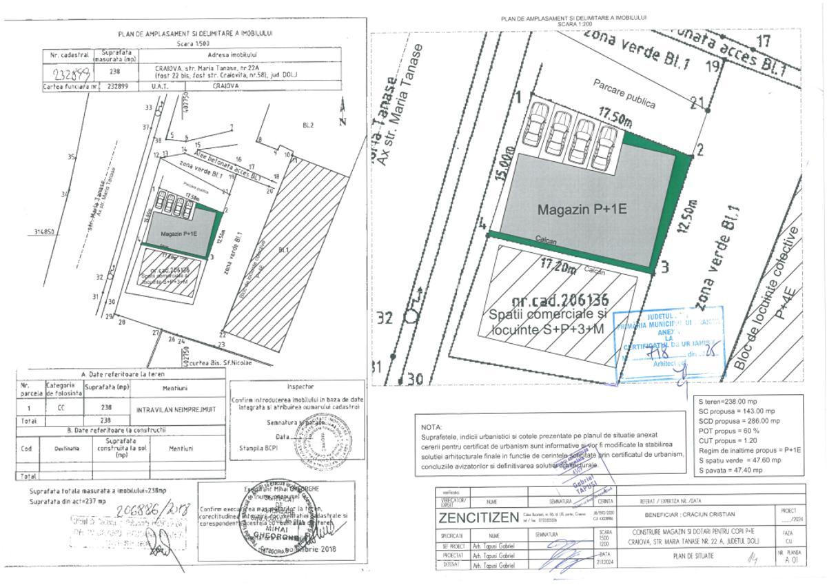 Teren intravilan 238 mp – PUZ mixt P+3 , vad comercial excelent - imagine 1