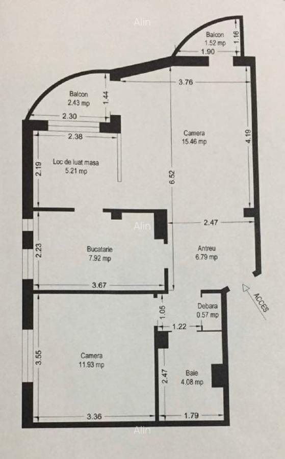 Proprietar, vand apartament 2 camere decomandate