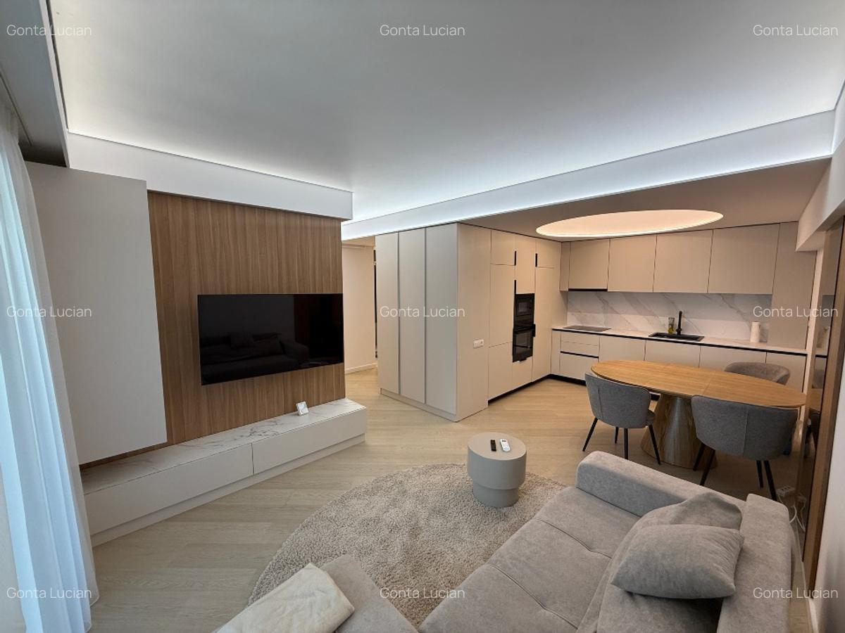 Cortina North, 3 camere LUX Pipera, mobilat & utilat premium, 2 băi, balcon