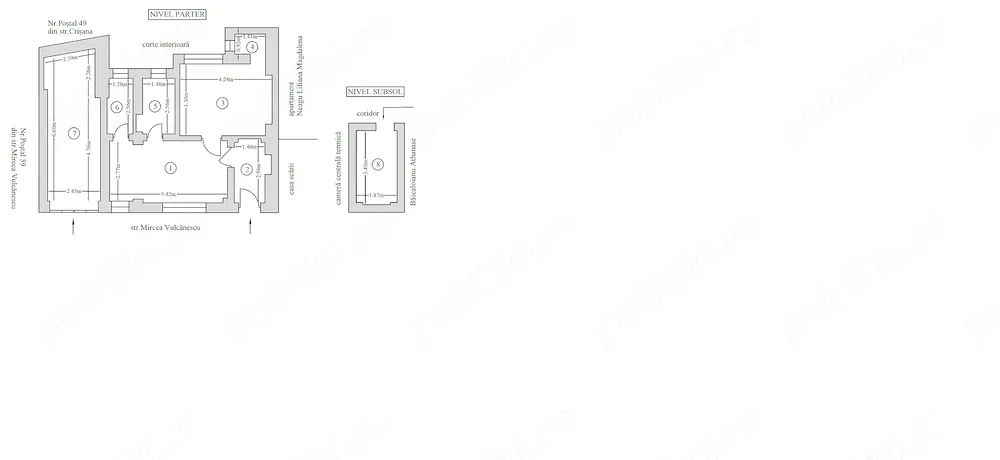Vand cota parte 50% apartament 2 camere si garaj + boxa subsol str. Mircea VULCANESCU 61 BUCURESTI