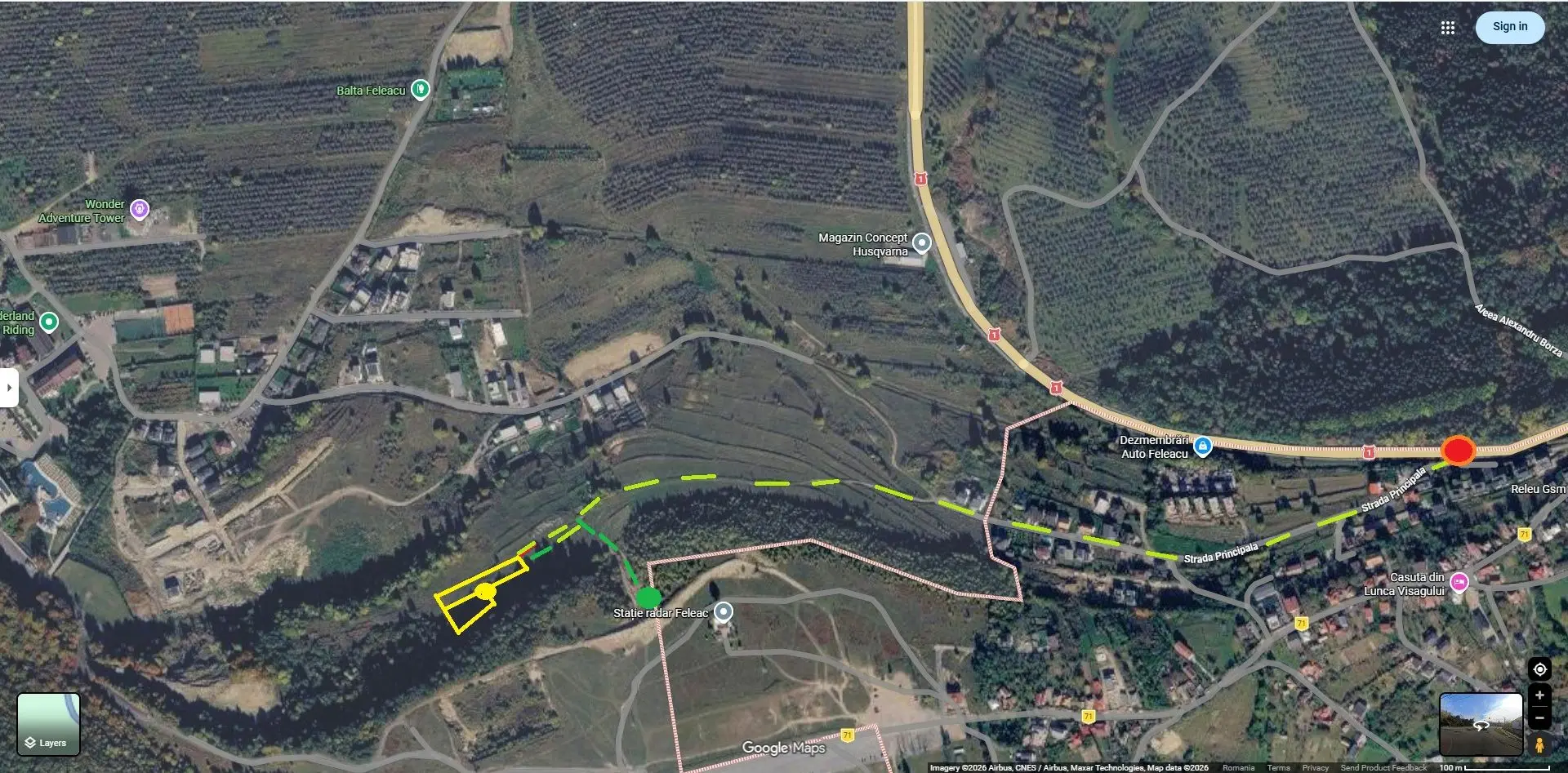 Vand/schimb 4000mp intravilan Feleacu cadastrare si CU; super panorama (unica!) Cluj-Napoca - imagine 1