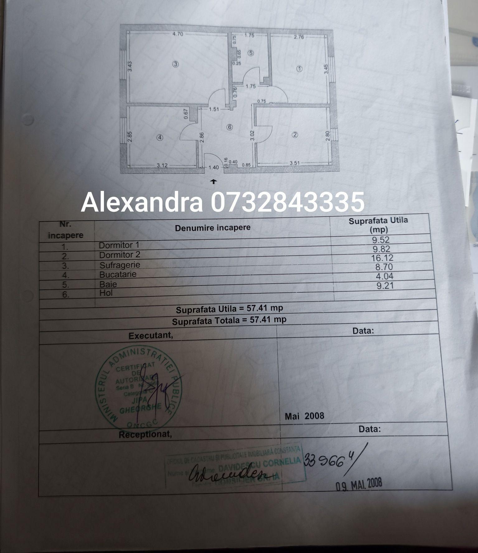 Proprietar Vând apartament 3 camere