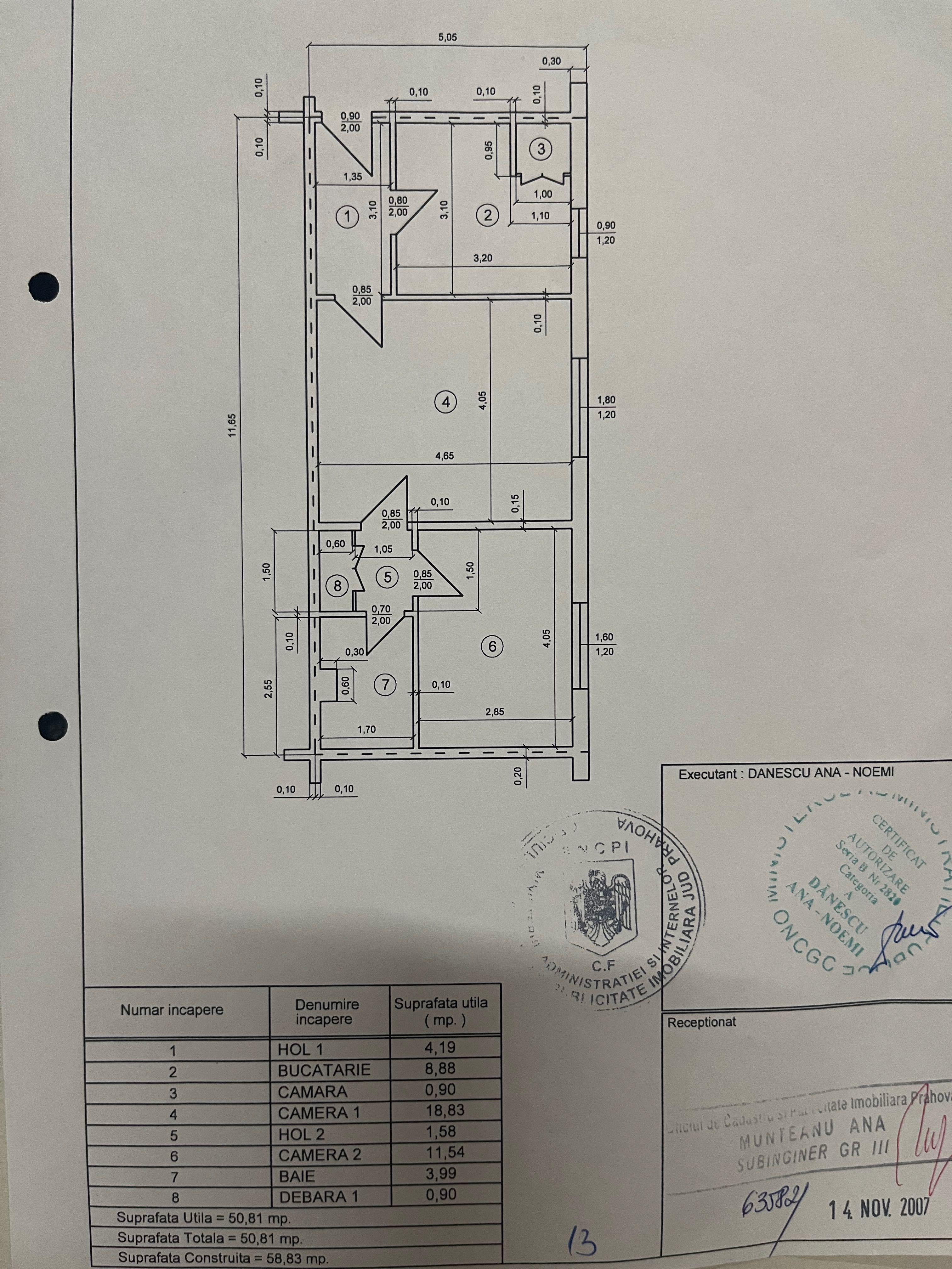 Apartment  parter 2 camere, cf.1, semidecomandat