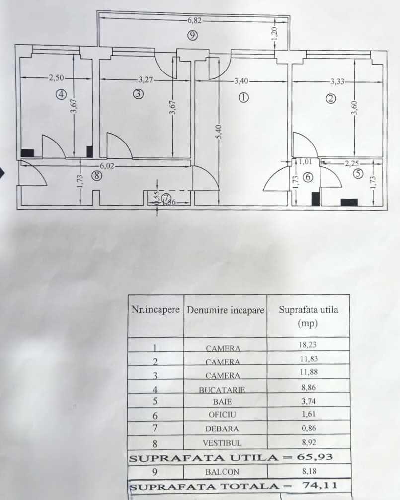 Apartament de vânzare, 3 camere, zona Lacul Tei, Sector 2, București