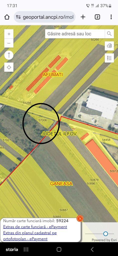 Teren rural de 1600mp cu utilități și acces asfaltat