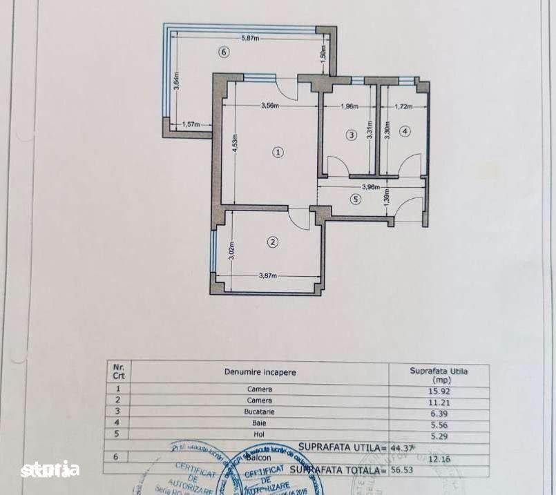 Proprietar – 0% comision | 2 camere mobilat | Bloc 2018 | Etaj 7/8 - imagine 1