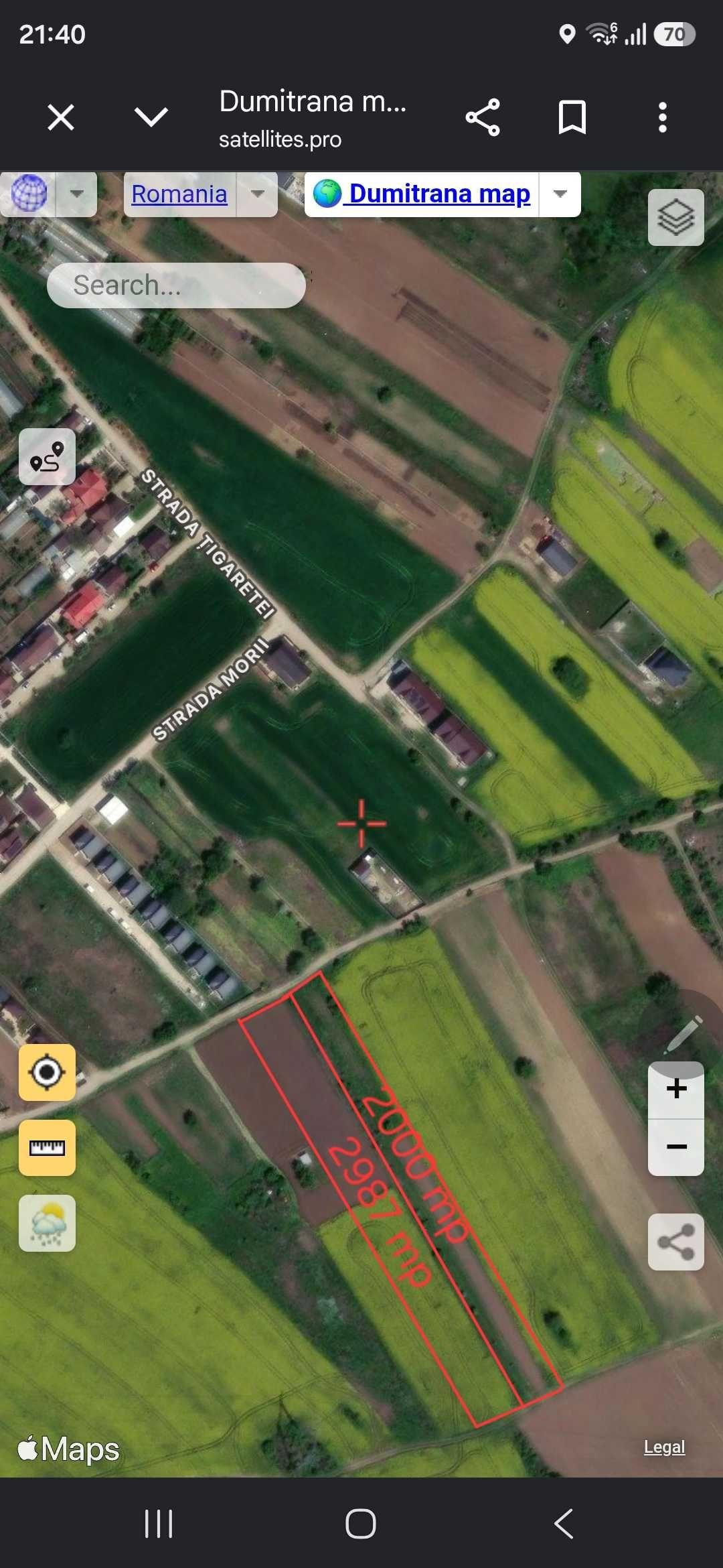 Teren intravilan de vanzare Dumitrana ,Ilfov