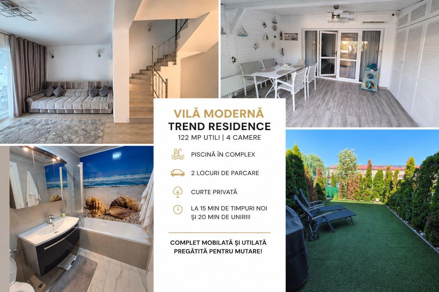 Vilă modernă 4 camere | 122 mp utili | 2 locuri de parcare | Trend Residence - imagine 1