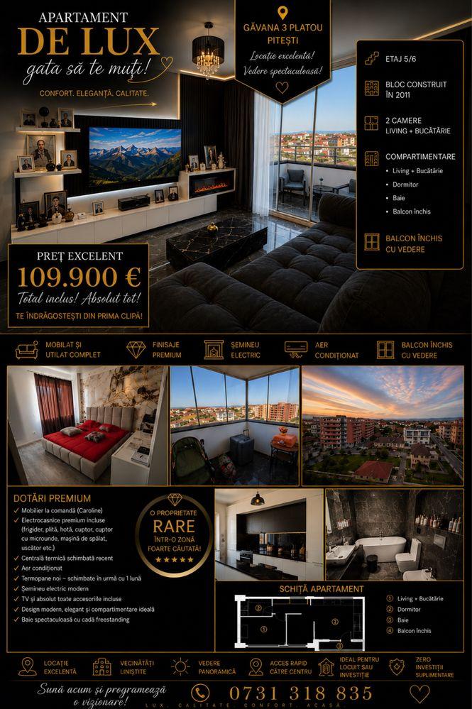 Apartament lux Gavana 3 Platou