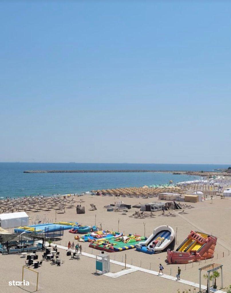 Faleză Nord, plaja Vision, 2cam, frontal la mare, termen lung, parcare