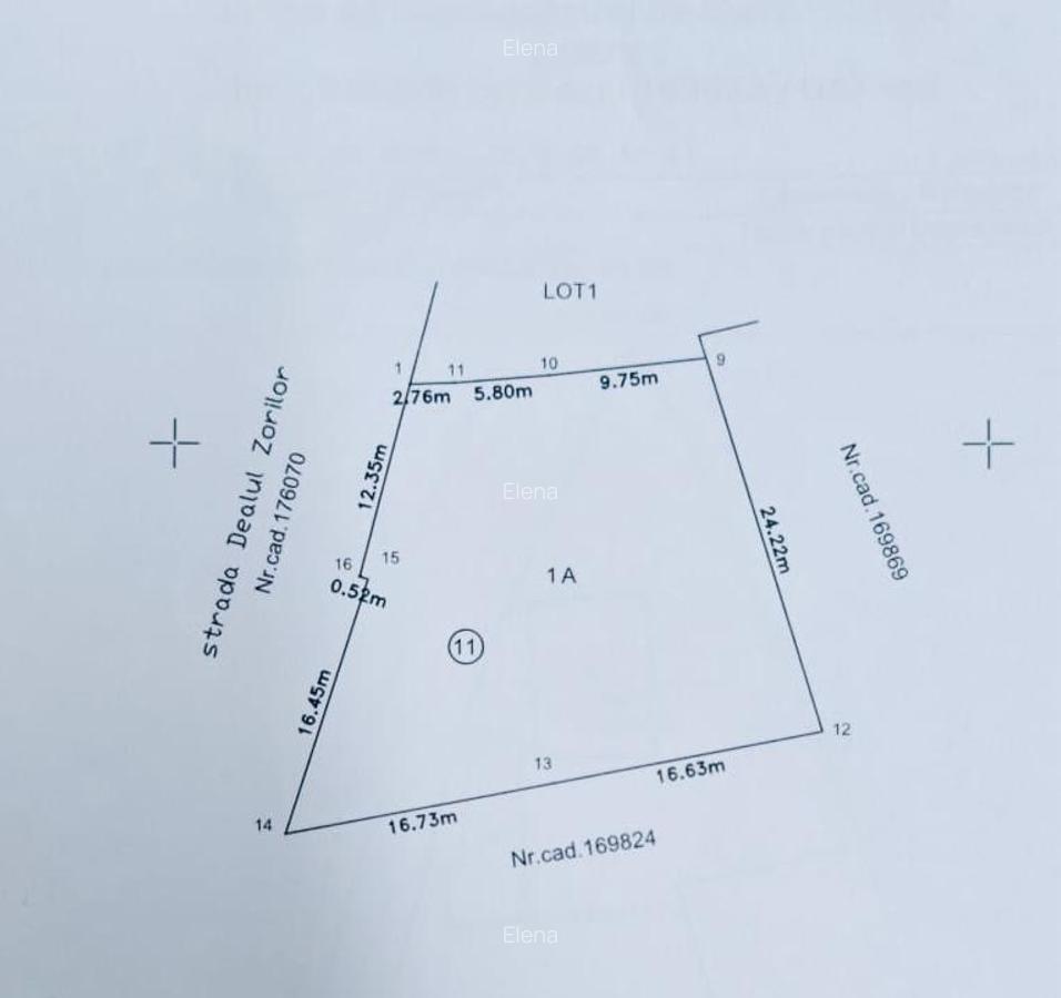 Teren intravilan 640 mp | Dealul Zorilor nr. 11, Iași | Deschidere 29 m | Toate - imagine 1