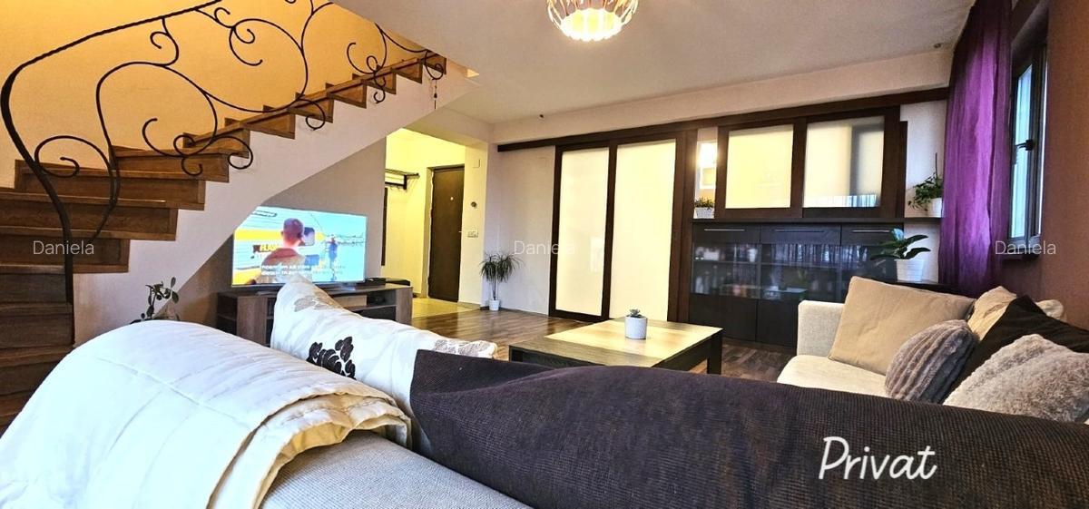 Apart. 3 camere + 1 camera birou, stil Duplex, in vila P+2, nord Bucuresti