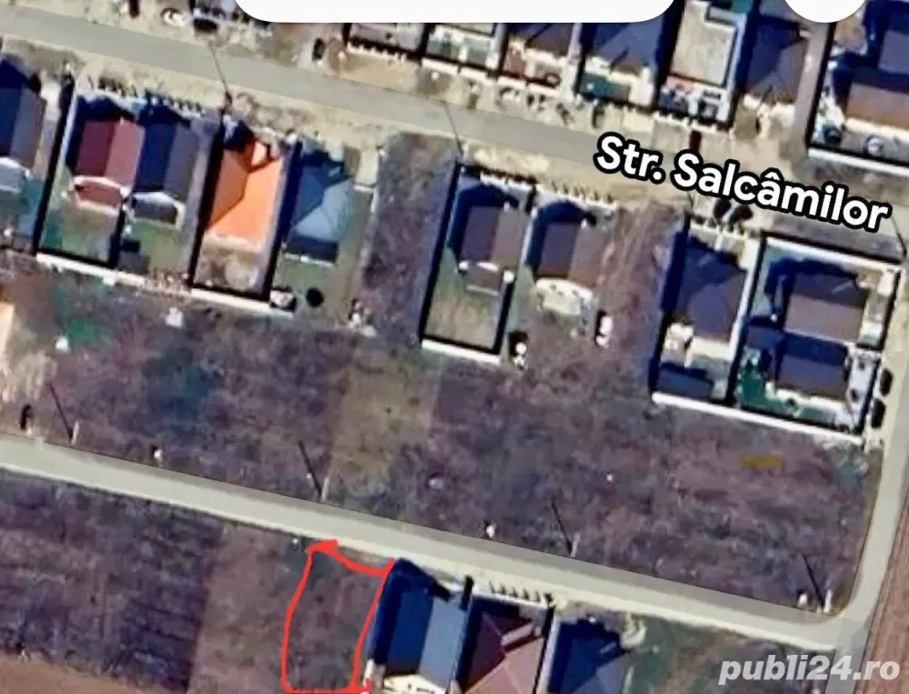 vand parcela (teren) casa 43000E Santandrei