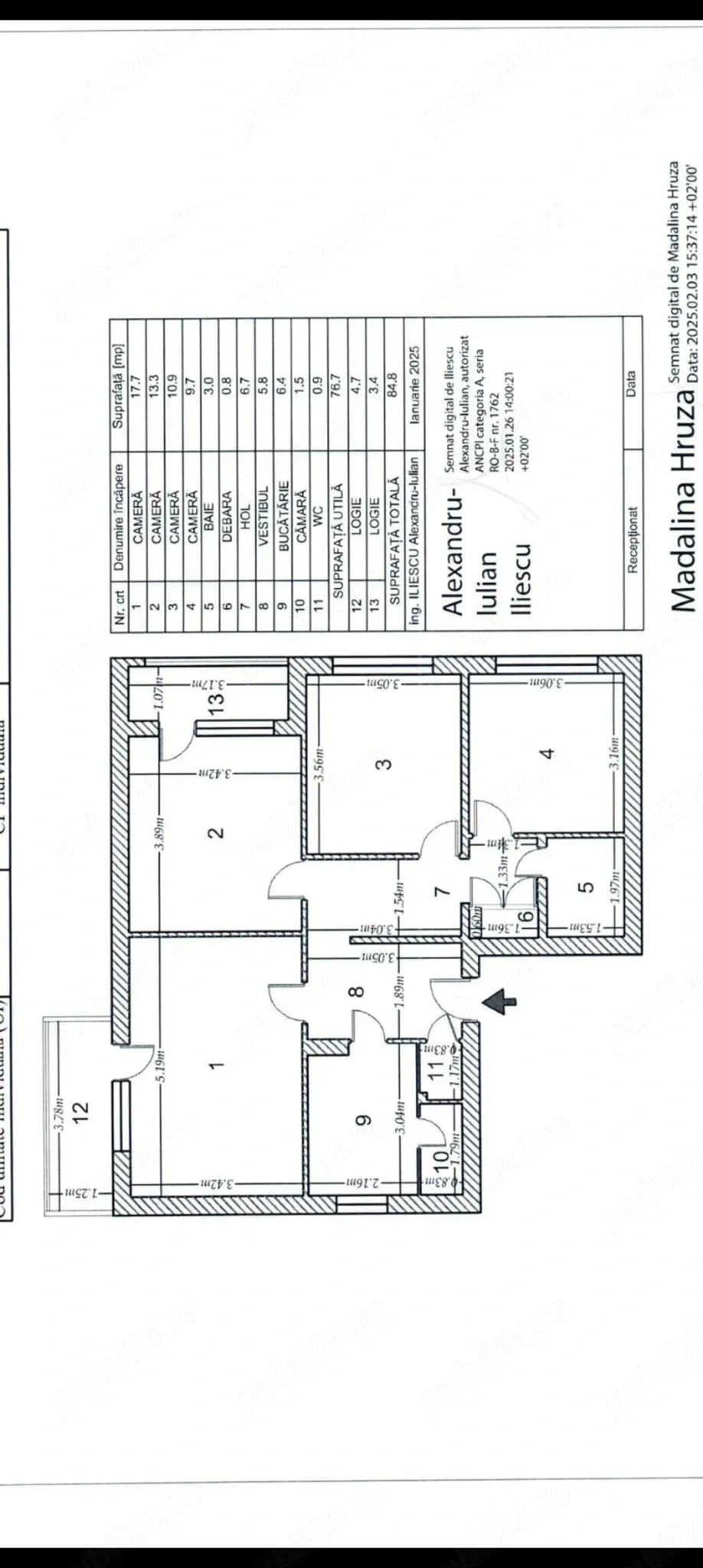 Ap 4 cam, 2 bai, 2 balcoane, etaj 2 4 Bloc 80 b-dul 1 Mai Renovat - imagine 1