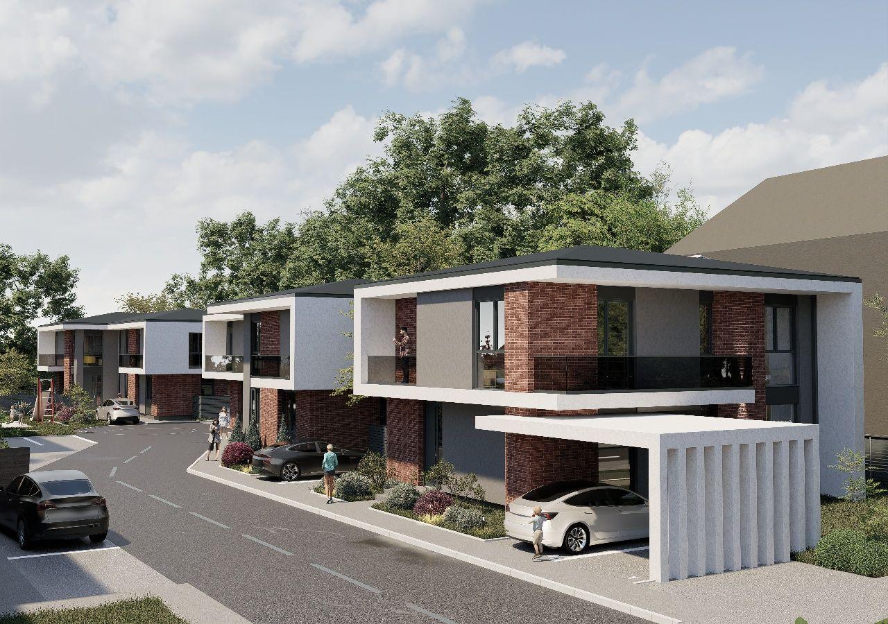 Case cuplate + Casa Individuala P+E NZEB Panouri Fotovoltaice + stații încărcare Auto Finisaje Premium !
