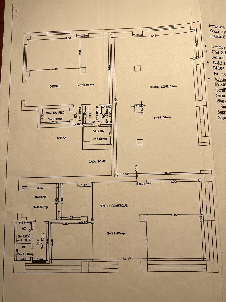 Inchiriez spatiu comercial 260 mp zona Far