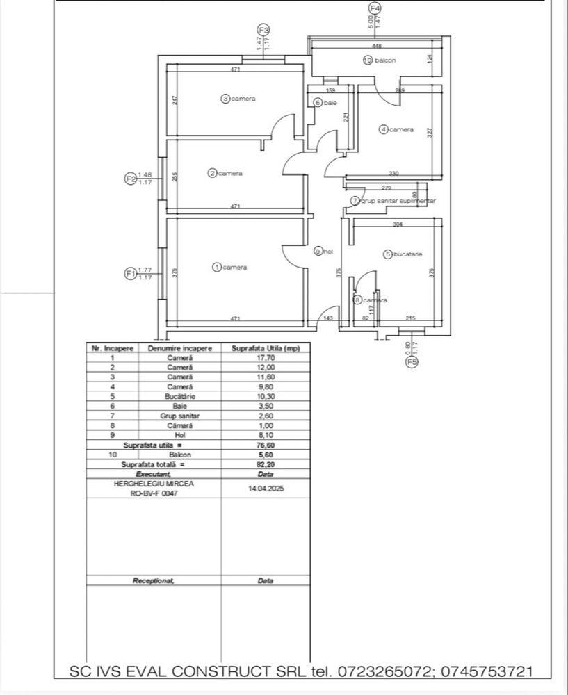 Vand apartament 4 camere