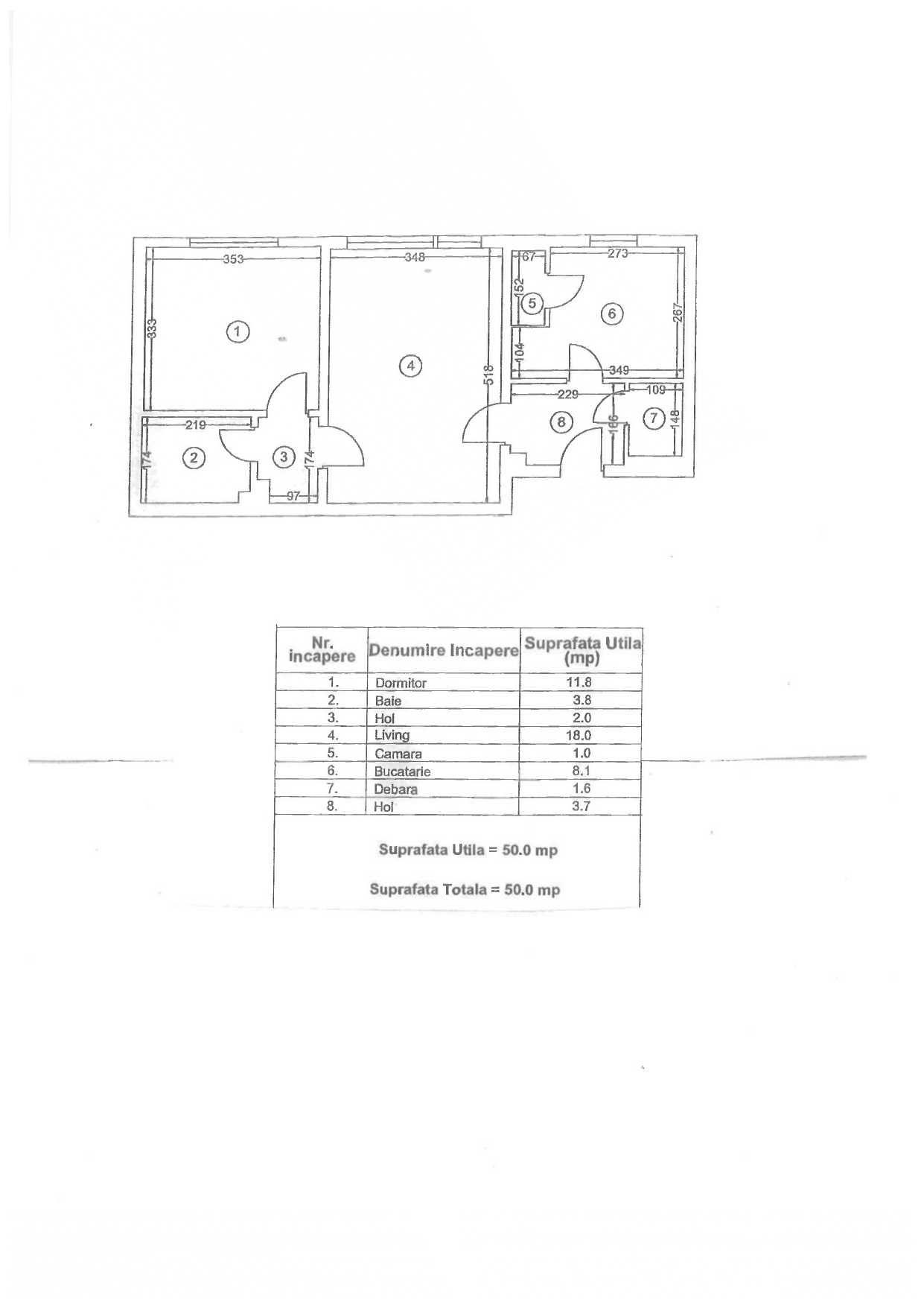 Vanzare apartament 2 camere semidecomandate in Constanta, cartier Tomis 2