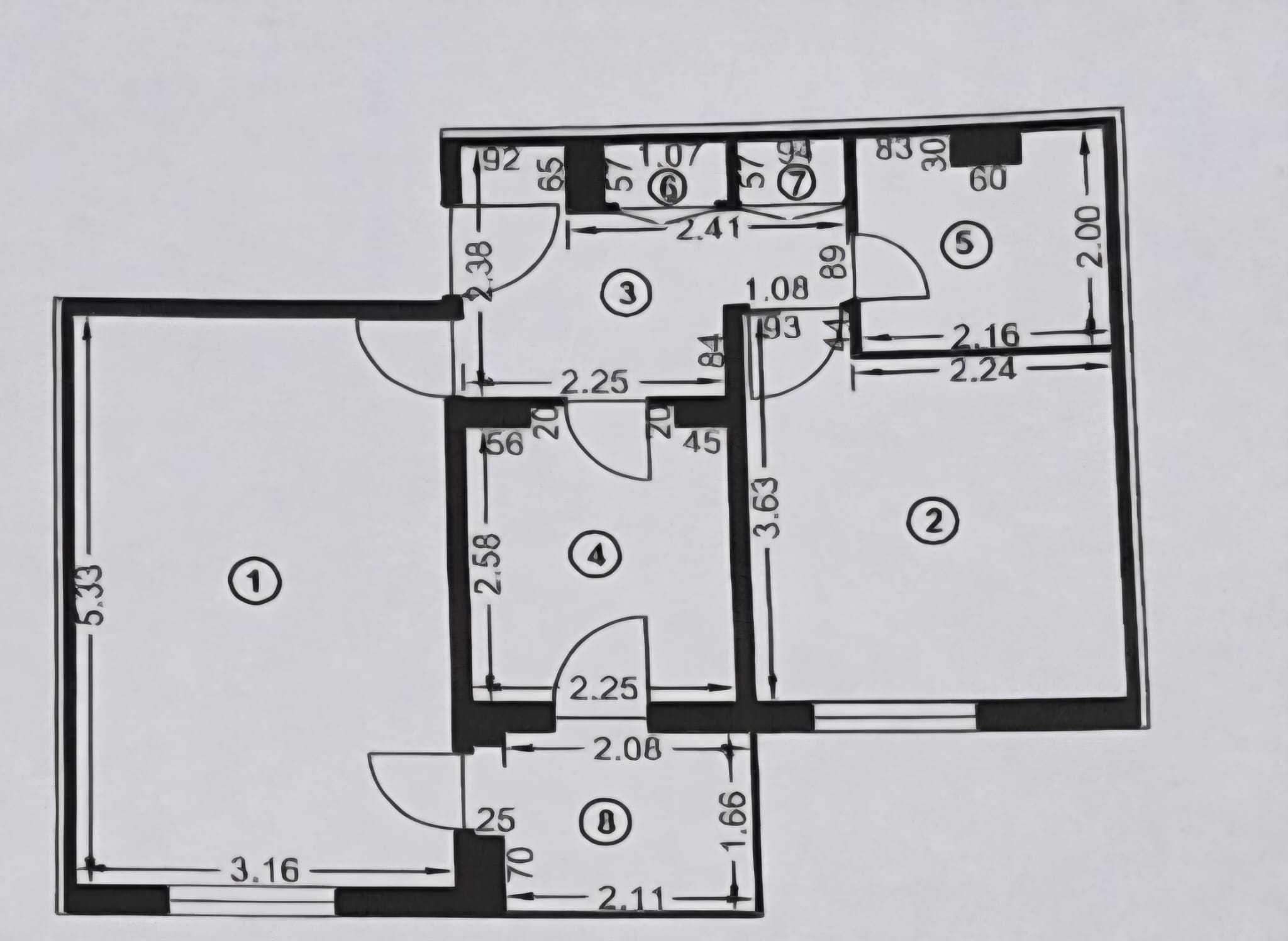 Apartament 2 camere, etaj 1, balcon, Facliei Ploiesti - imagine 1