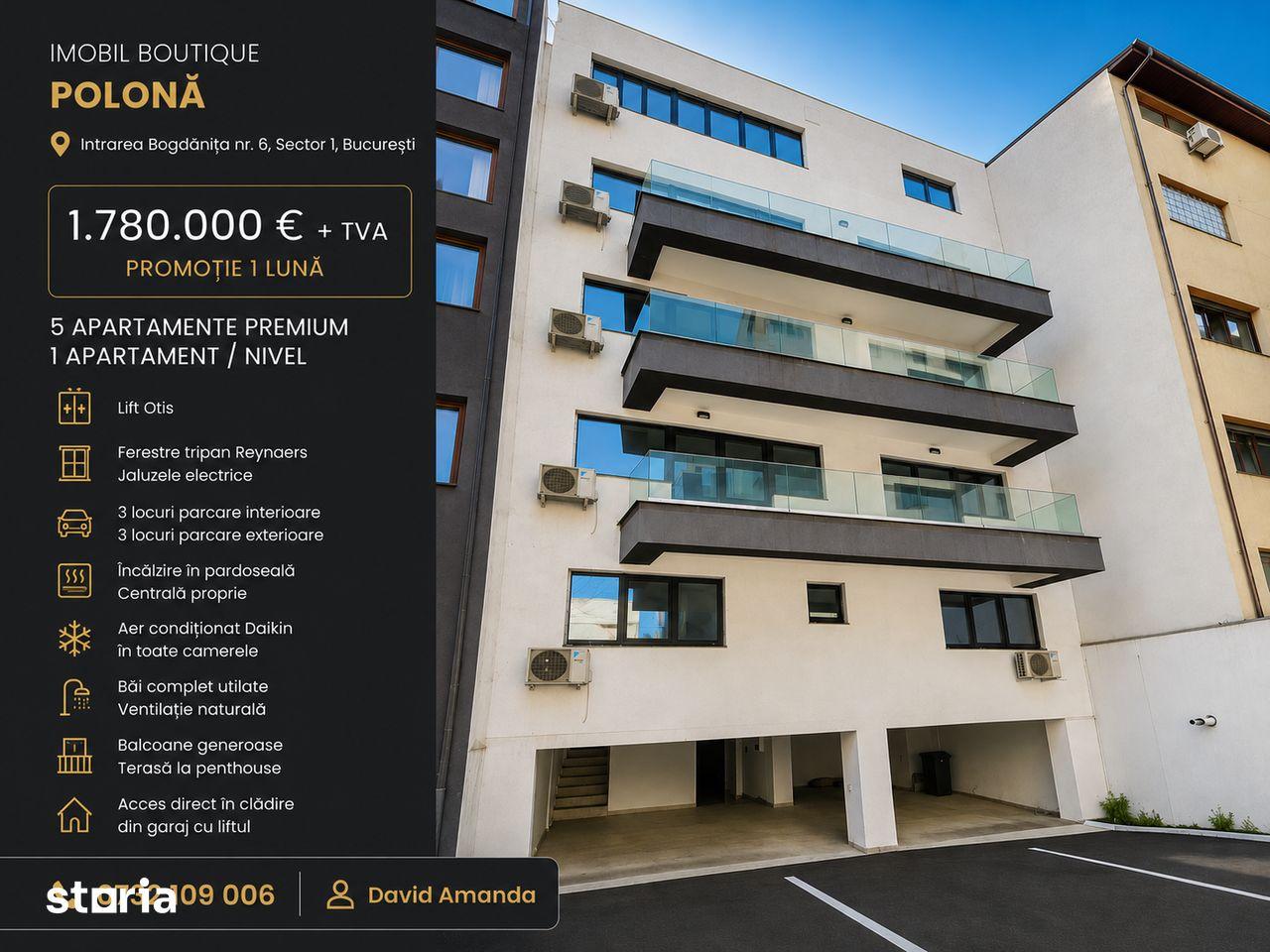Imobil Boutique Premium Polonă | 5 Apartamente | Lift Otis | Parcări - imagine 1