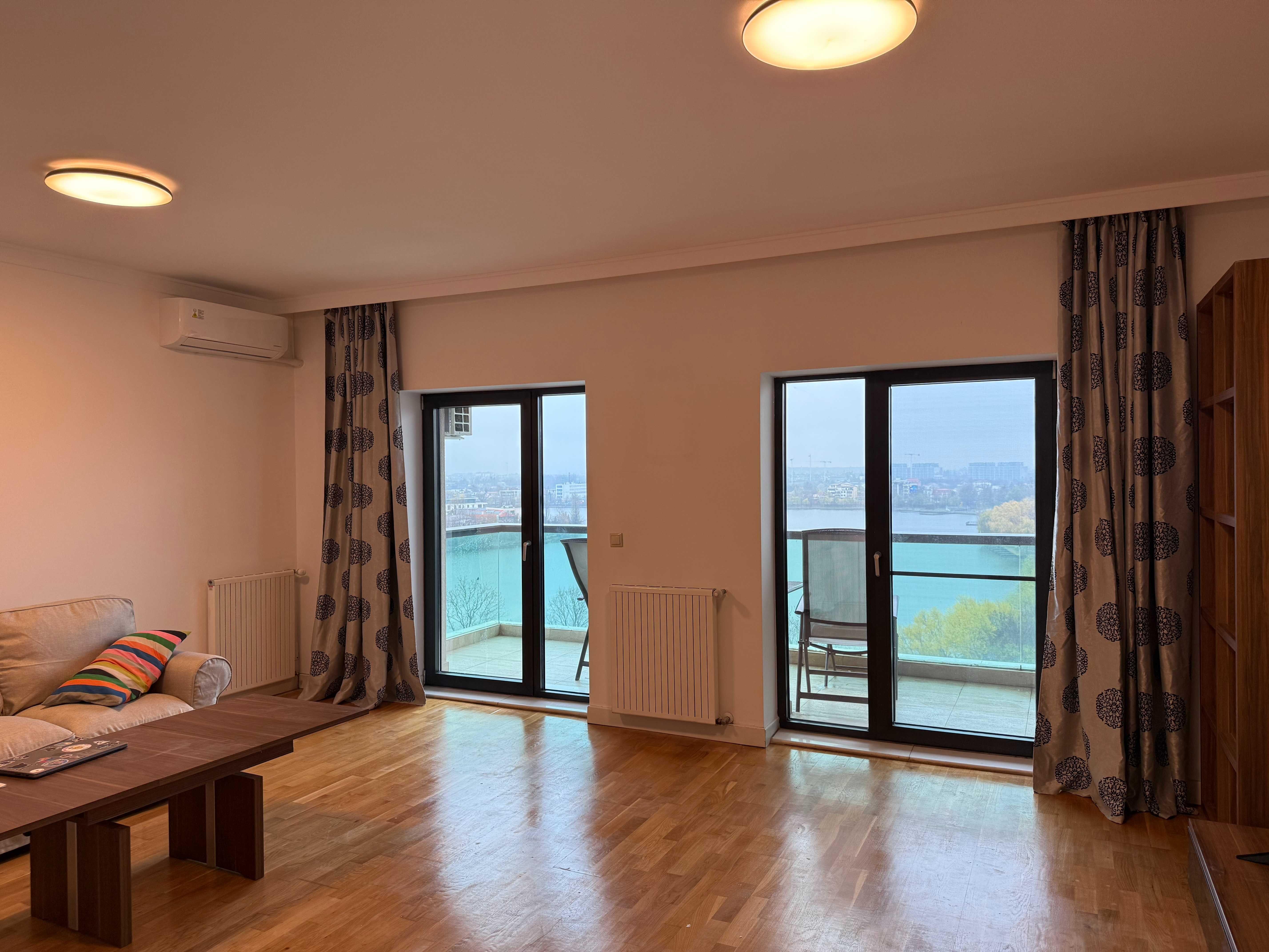 Apartament 3 camere de închiriat | Emerald Residence | Etaj 7, vedere panoramică neobturabilă către Lacul Tei | 94 mp | Parcare inclusă