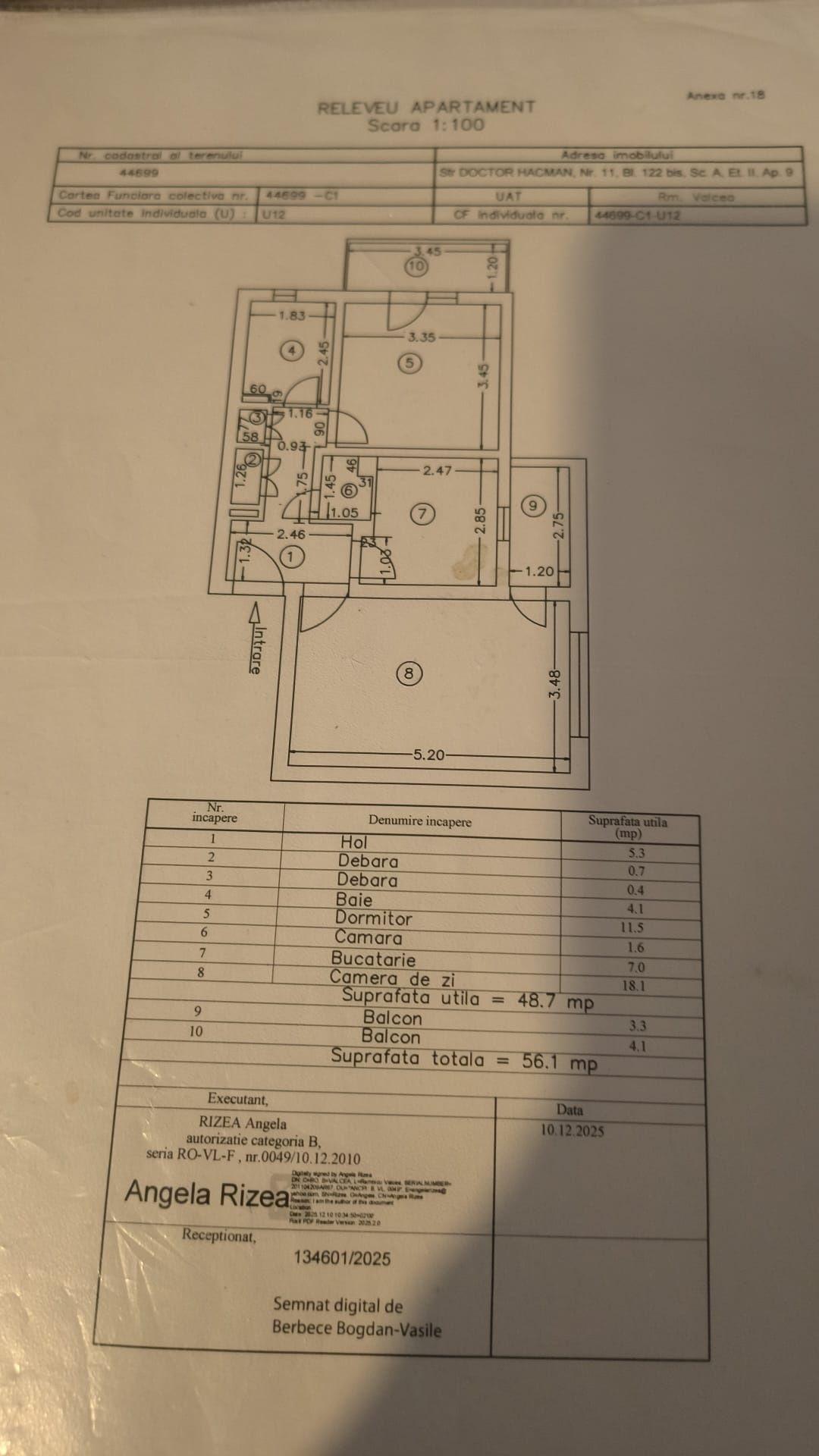 Apartament dr. Hacman  Râmnicu Vâlcea