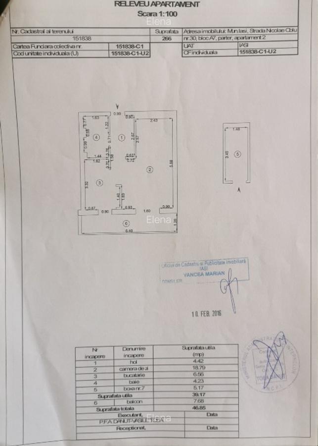 Apartament 1 camera open space si dependinte, 46,85 mp, loc de parcare exterior - imagine 1