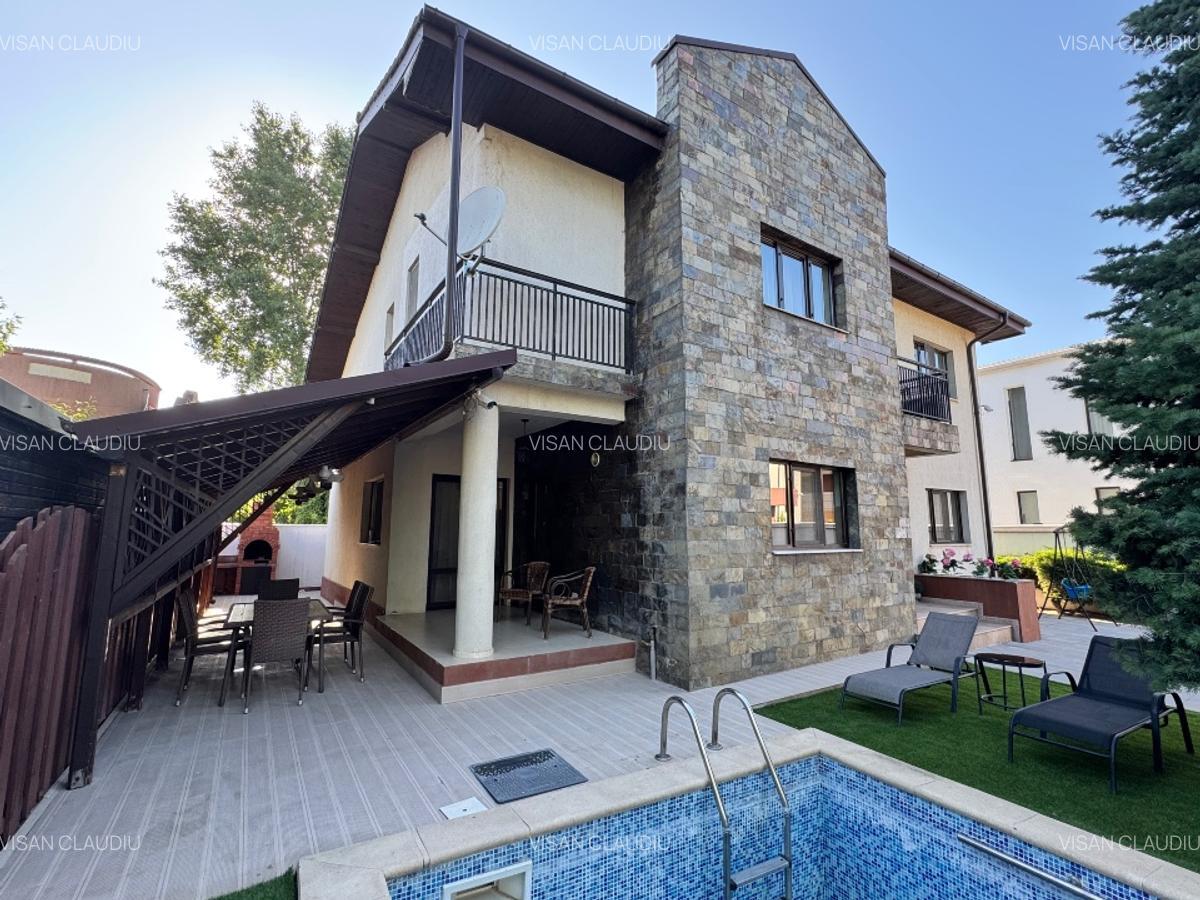 Vila P+1E cu piscina, mobilată si utilată, str. Drumul Negru, Pipera