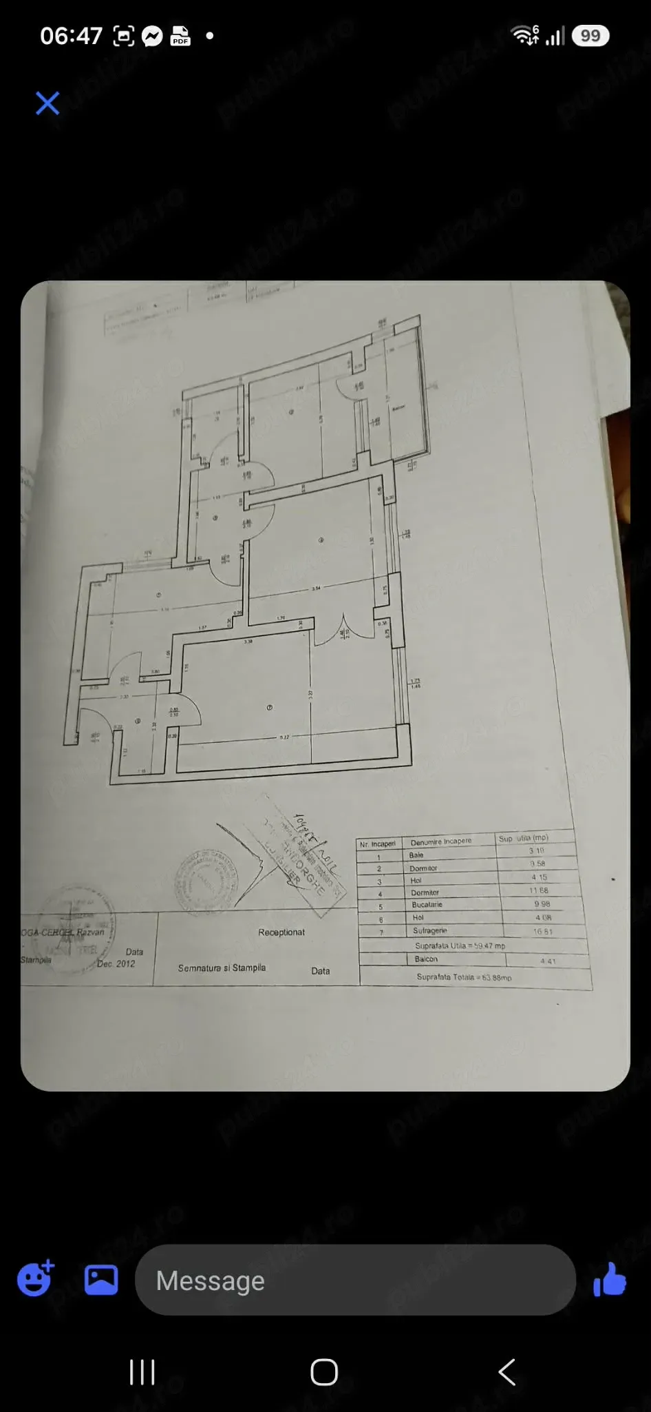 Vând apartament 3 camere - imagine 1
