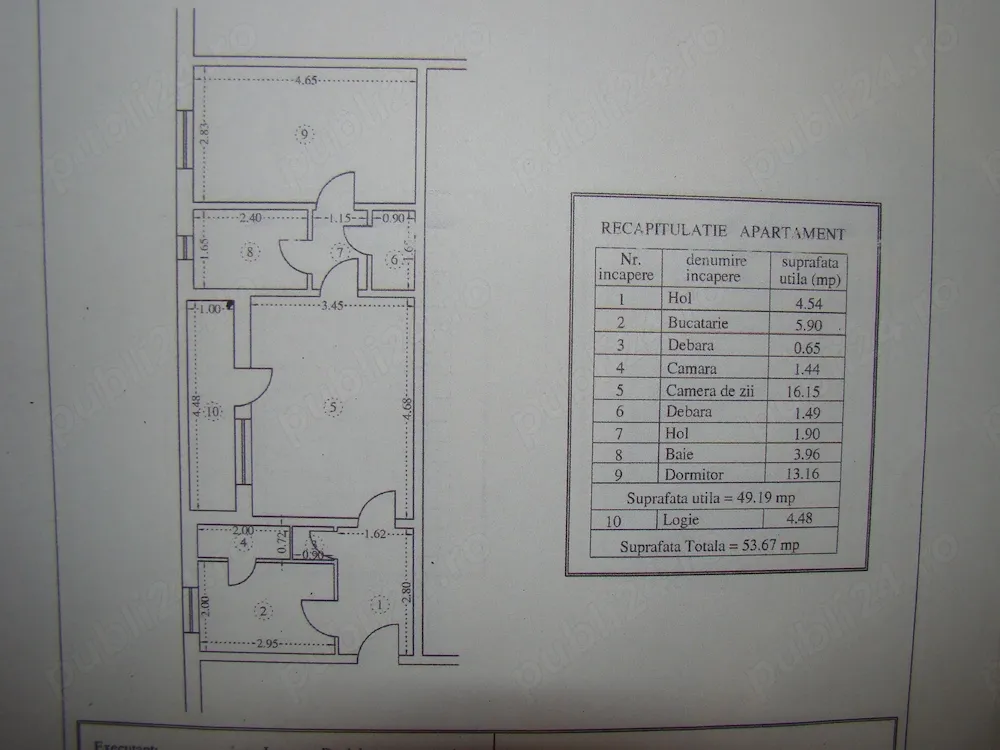 Apartament 2 camere PLOIEȘTI - NORD