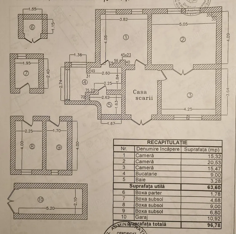 Vand apartament parter, demisol si curte in zona centrala - imagine 1