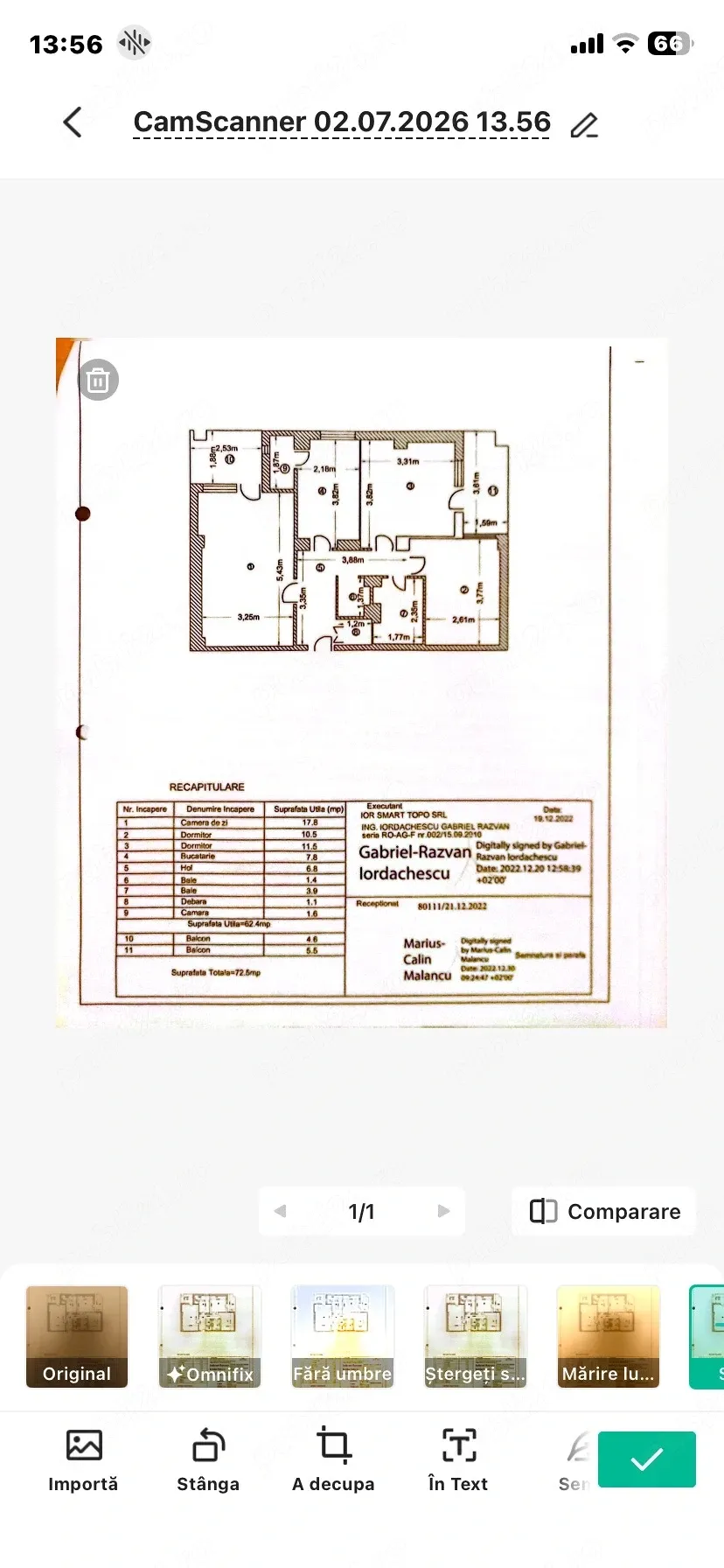 Apartament 3Camere Etaj 1 Exercitiu Stradal